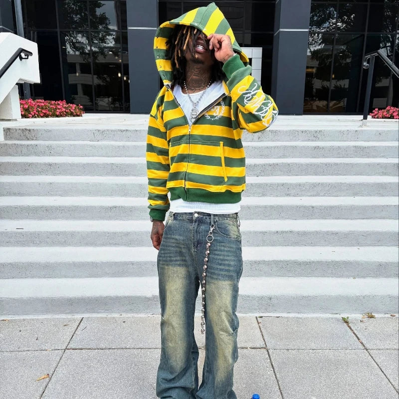 𝙃𝙤𝙧𝙣𝙚𝙩 𝙨𝙩𝙧𝙞𝙥𝙚 𝙯𝙞𝙥 𝙝𝙤𝙤𝙙𝙞𝙚